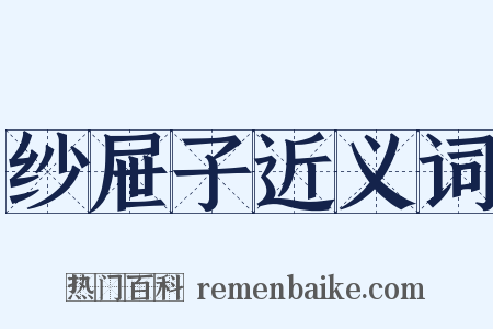 纱屉子近义词是什么意思的图片